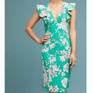 Black Halo Deklyn Ruffle Floral Dress 8